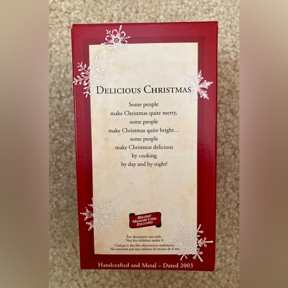 Hallmark Keepsakes 2003 “Delicious Christmas” Ornament - Picture 2 of 3